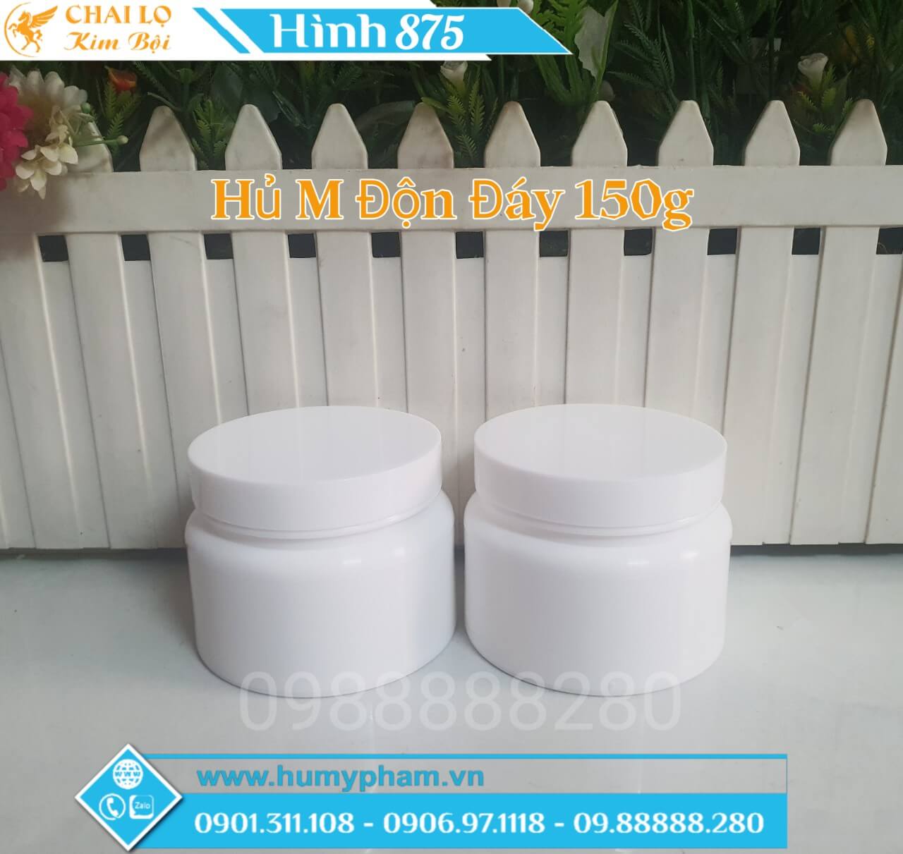 hủ đựng kem body 150g độn đáy