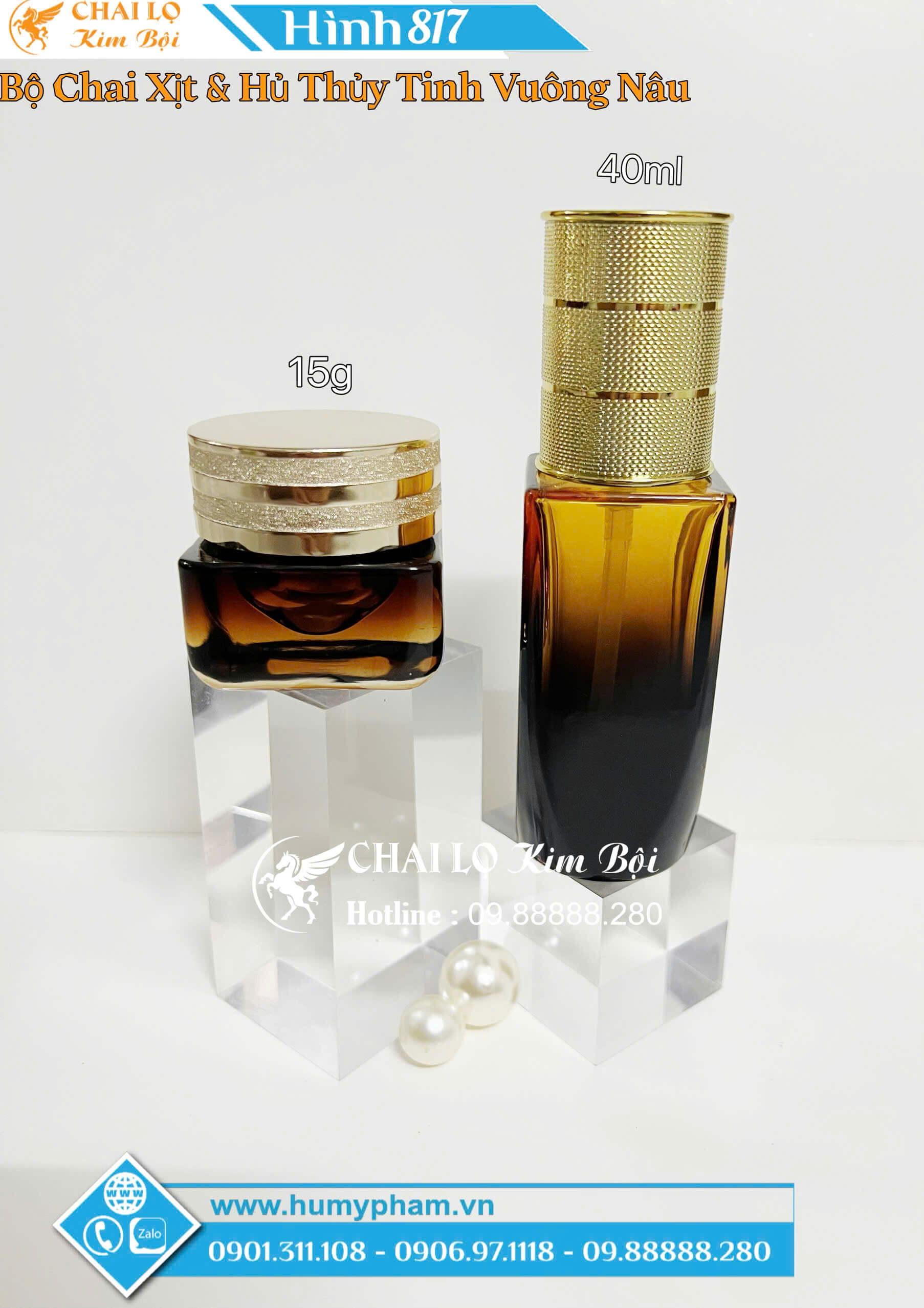 chai lọ chiết thủy tinh