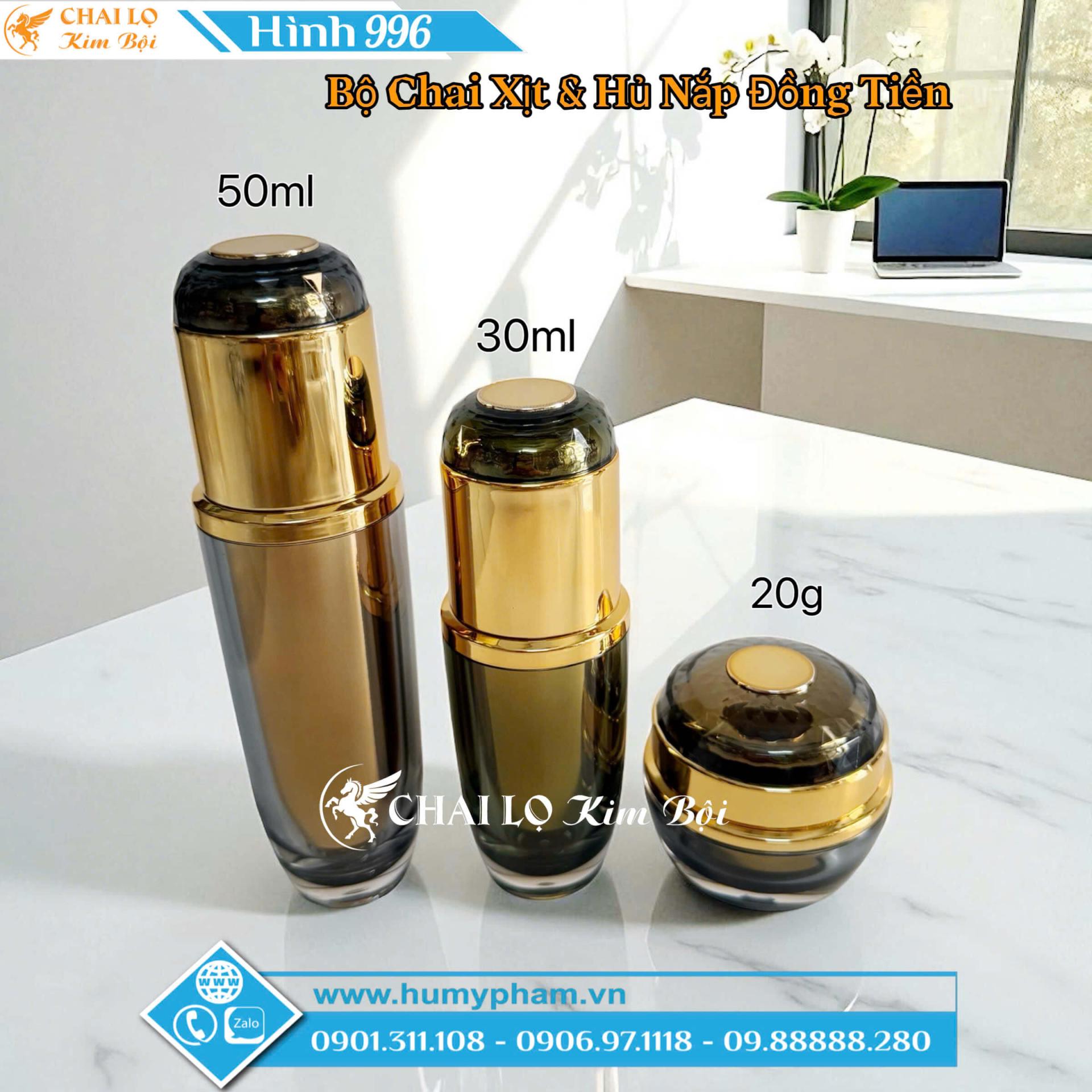 Bộ Chai Xịt & Hủ Nắp Đồng Tiền