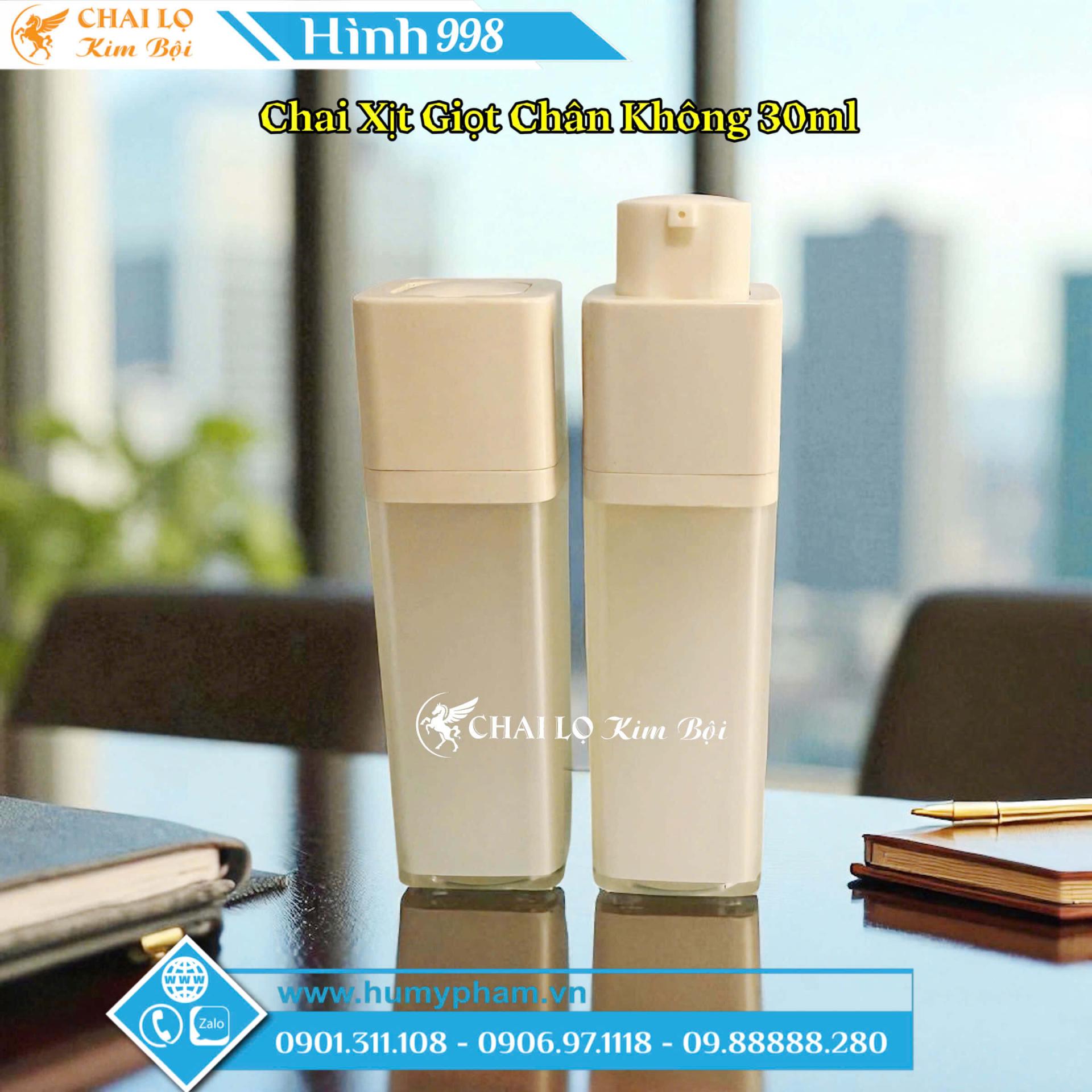 Chai Xịt Giọt Vuông Chân Không 30ml