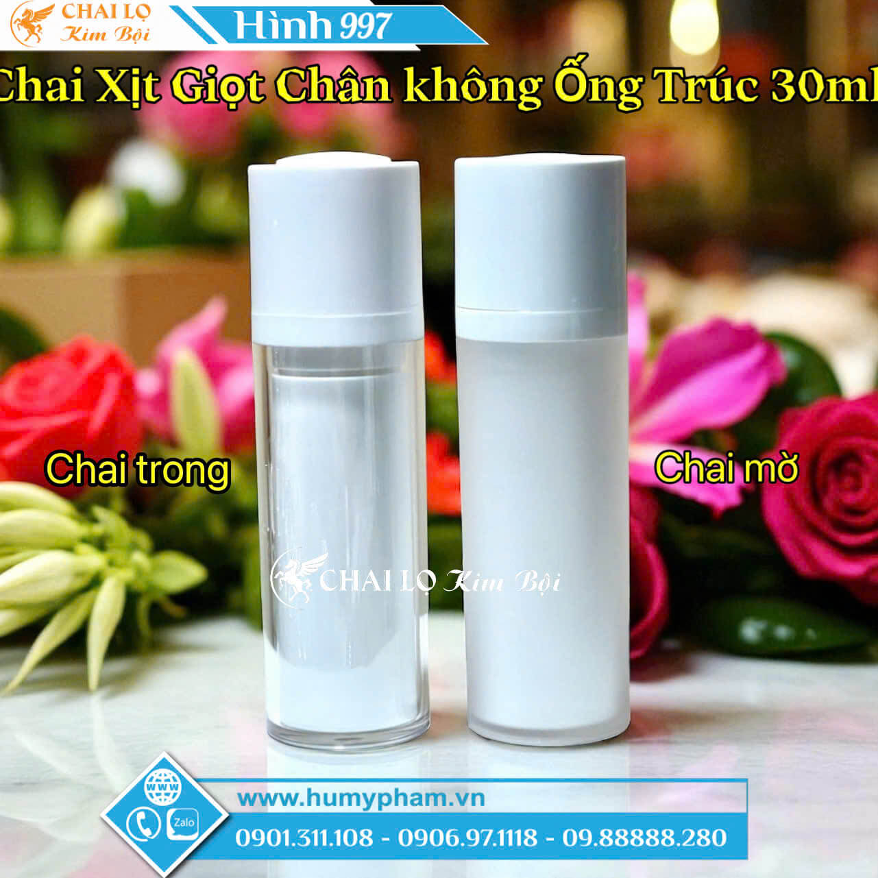 chai chịt giọt chân không 30ml