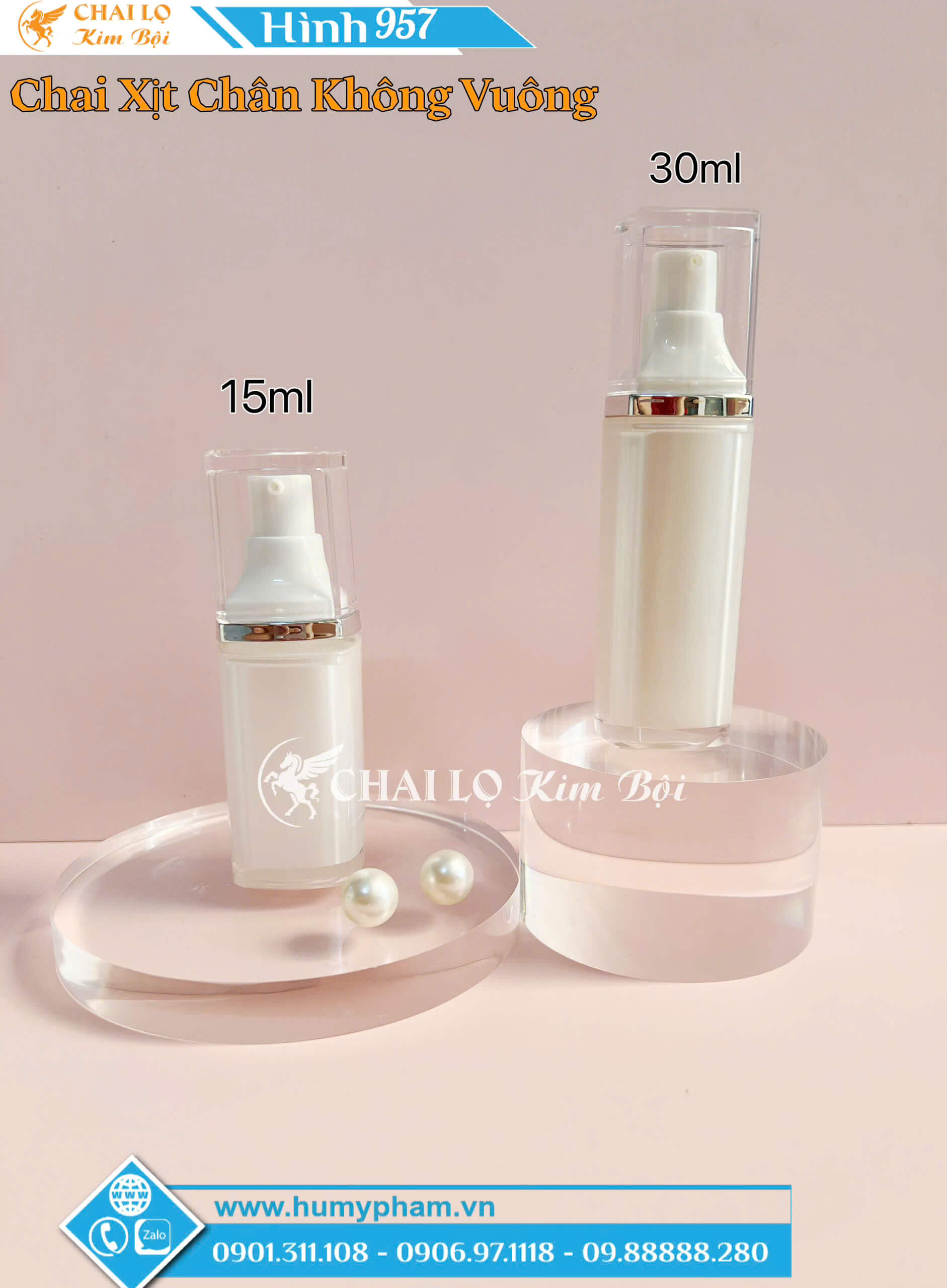 chai xịt chân không vuông