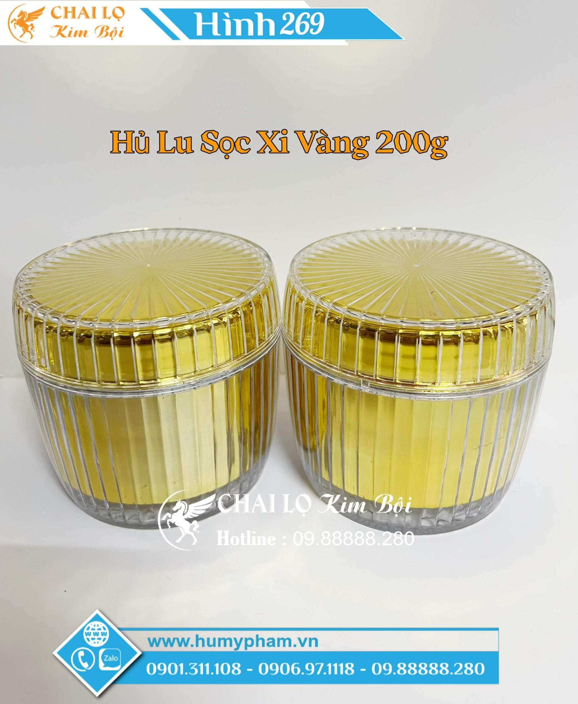 hủ lu sọc xi vàng cao cấp